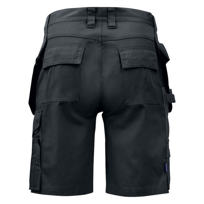 Black - Back - Projob Mens Work Shorts