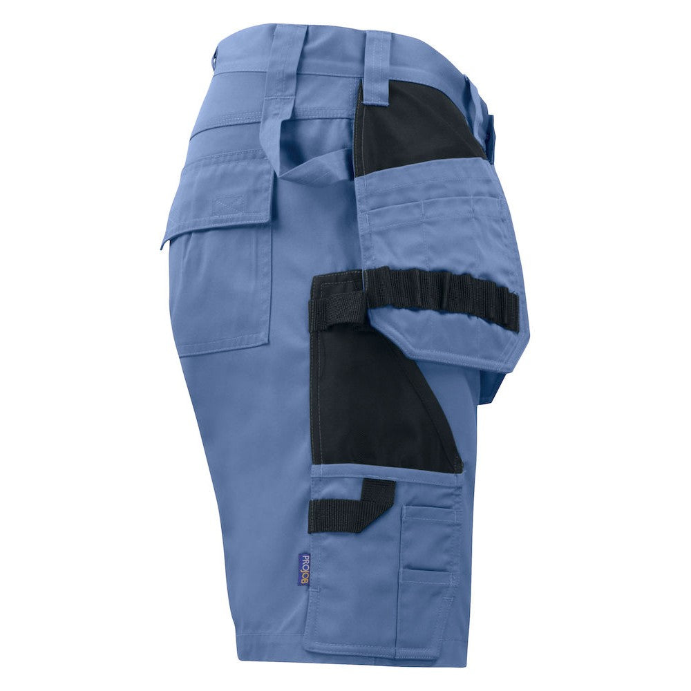 Sky Blue - Side - Projob Mens Work Shorts