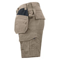Khaki - Back - Projob Mens Work Shorts