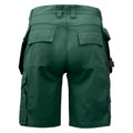 Forest Green - Back - Projob Mens Work Shorts