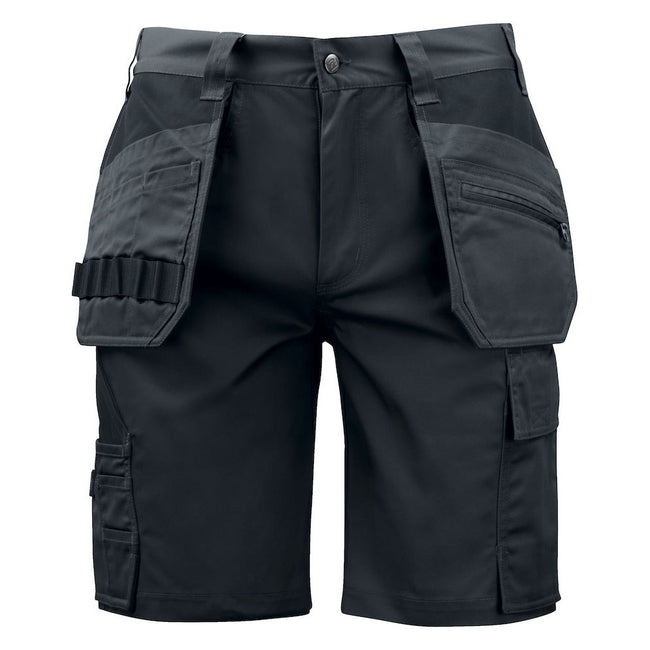 Black - Front - Projob Mens Work Shorts