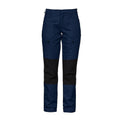 Navy - Front - Projob Womens-Ladies Stretch Cargo Trousers