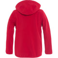 Red - Back - Clique Childrens-Kids Basic Soft Shell Jacket