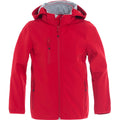 Red - Front - Clique Childrens-Kids Basic Soft Shell Jacket