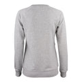 Grey Melange - Back - Clique Womens-Ladies Premium Round Neck Sweatshirt
