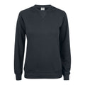 Black - Front - Clique Womens-Ladies Premium Round Neck Sweatshirt