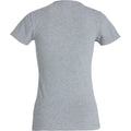 Grey Melange - Back - Clique Womens-Ladies Premium Melange Polo Shirt