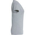 Grey Melange - Side - Clique Womens-Ladies Premium Melange Polo Shirt