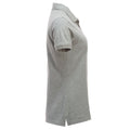 Grey - Lifestyle - Clique Womens-Ladies Manhattan Melange Polo Shirt