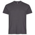 Metal Grey - Front - Clique Mens Basic T-Shirt