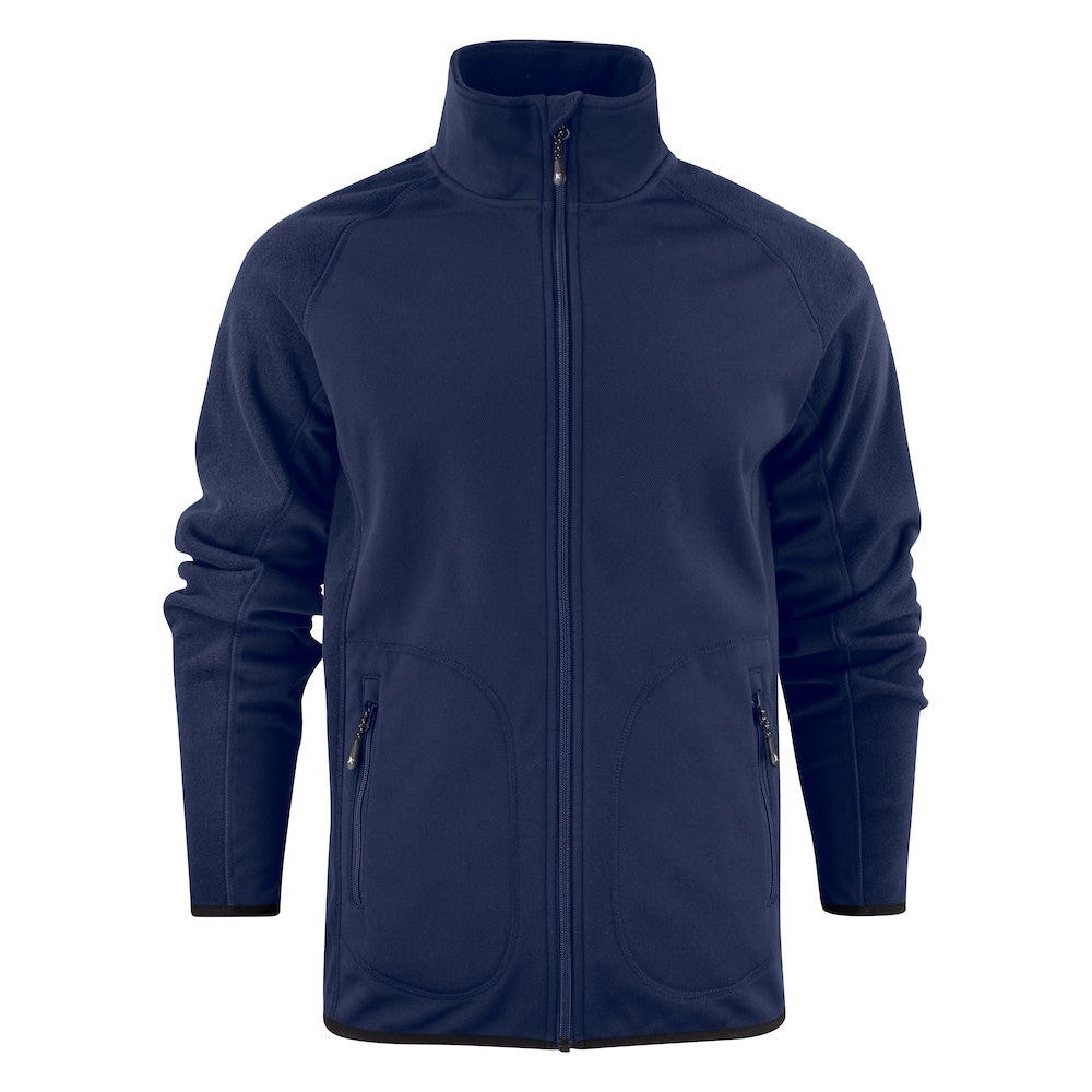 Navy - Front - James Harvest Mens Lockwood Soft Shell Jacket