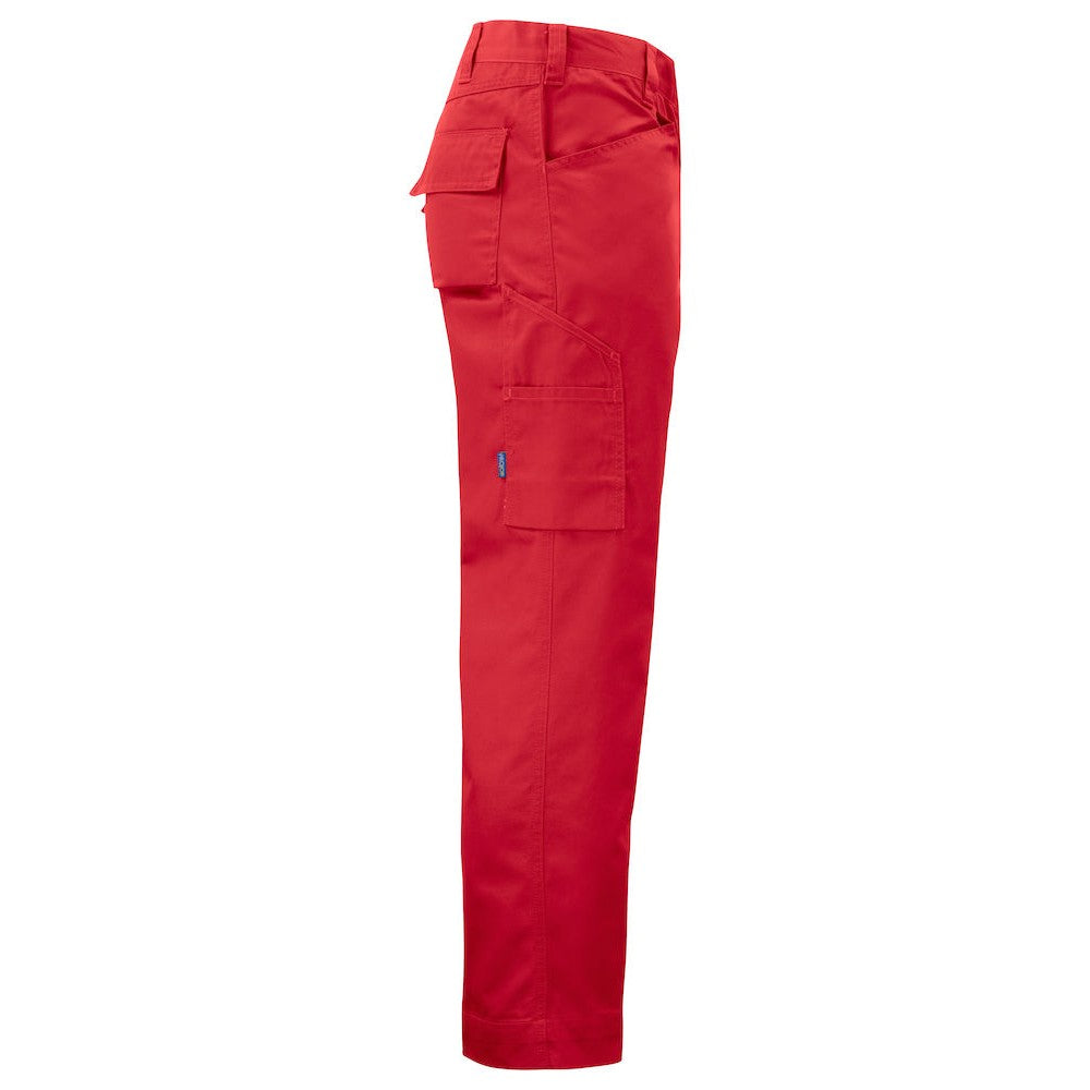 Red - Lifestyle - Projob Mens Plain Cargo Trousers