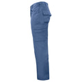 Sky Blue - Side - Projob Mens Plain Cargo Trousers