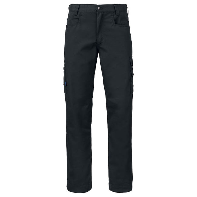 Black - Front - Projob Mens Plain Cargo Trousers