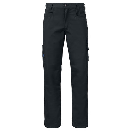 Black - Front - Projob Mens Plain Cargo Trousers