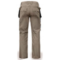 Khaki - Back - Projob Mens Cargo Trousers