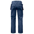 Navy - Back - Projob Mens Cargo Trousers