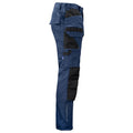 Navy - Side - Projob Mens Cargo Trousers