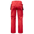 Red - Back - Projob Mens Cargo Trousers