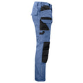 Sky Blue - Side - Projob Mens Cargo Trousers