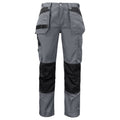 Grey - Front - Projob Mens Cargo Trousers