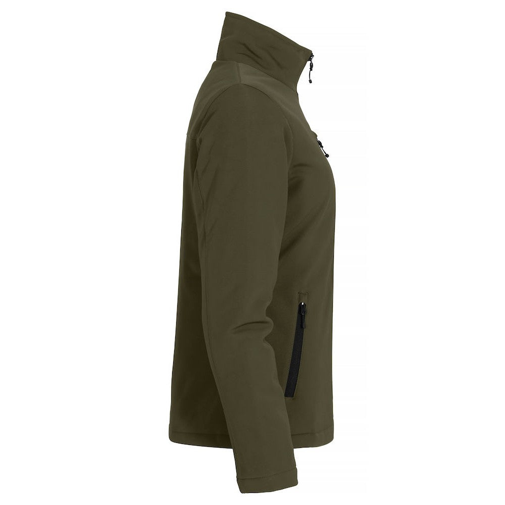 Fog Green - Side - Clique Womens-Ladies Padded Soft Shell Jacket