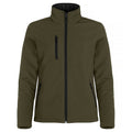 Fog Green - Front - Clique Womens-Ladies Padded Soft Shell Jacket