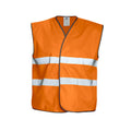 Orange - Front - Projob Mens Hi-Vis Vest