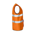 Orange - Side - Projob Mens Hi-Vis Vest