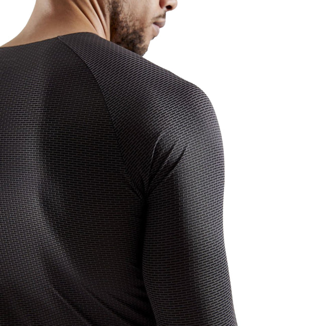 Black - Side - Craft Mens Pro Long-Sleeved Base Layer Top
