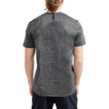 Black - Back - Craft Mens ADV Charge Melange Short-Sleeved T-Shirt