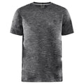 Black - Front - Craft Mens ADV Charge Melange Short-Sleeved T-Shirt
