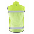 Neon Yellow - Back - Craft Unisex Adult Running Hi-Vis Vest