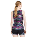 Multicoloured - Back - Craft Womens-Ladies CTM Distance Painted Effect Mesh Tank Top