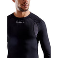 Black - Side - Craft Mens Extreme X Long-Sleeved Active Base Layer Top