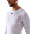 White - Side - Craft Mens Extreme X Long-Sleeved Active Base Layer Top