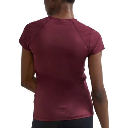 Rio Red - Back - Craft Womens-Ladies ADV Essence Slim Short-Sleeved T-Shirt