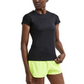 Black - Side - Craft Womens-Ladies ADV Essence Slim Short-Sleeved T-Shirt