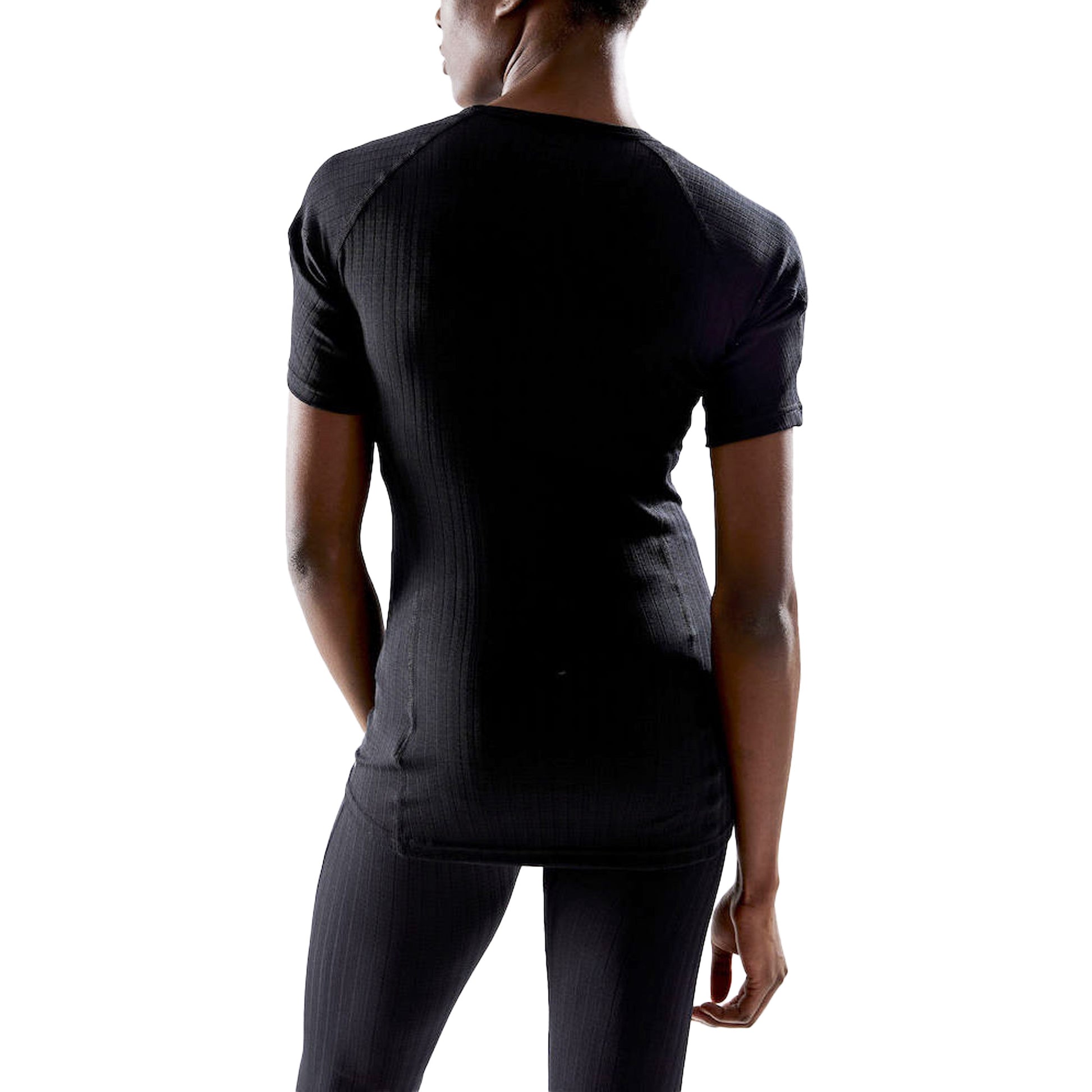 Black - Back - Craft Womens-Ladies Extreme X Round Neck Active T-Shirt