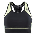 Black-Yellow-Green - Front - Craft Womens-Ladies Pro Charge Colour Block Crop Top