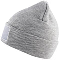 Grey Melange - Lifestyle - Clique Unisex Adult Hubert Patch Beanie