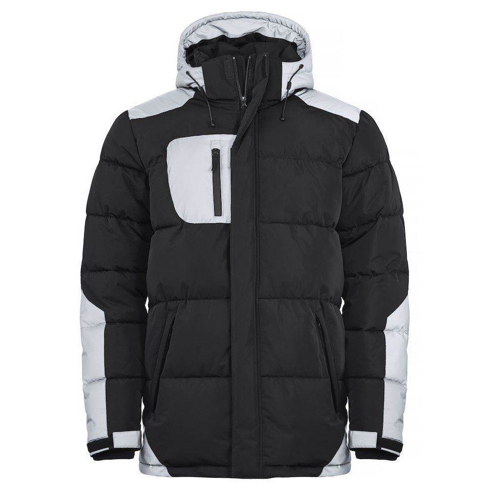 Black-White - Front - Clique Unisex Adult Dumas Jacket