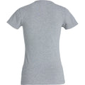 Grey - Back - Clique Womens-Ladies Carolina Melange T-Shirt