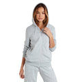 Grey Marl-White - Lifestyle - Umbro Womens-Ladies Club Leisure Full Zip Hoodie