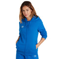 Royal Blue-White - Pack Shot - Umbro Womens-Ladies Club Leisure Full Zip Hoodie