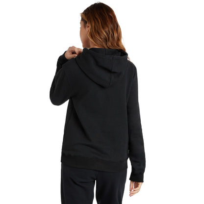 Black-White - Lifestyle - Umbro Womens-Ladies Club Leisure Hoodie