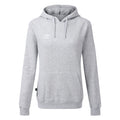 Dark Grey Marl-White - Front - Umbro Womens-Ladies Club Leisure Hoodie