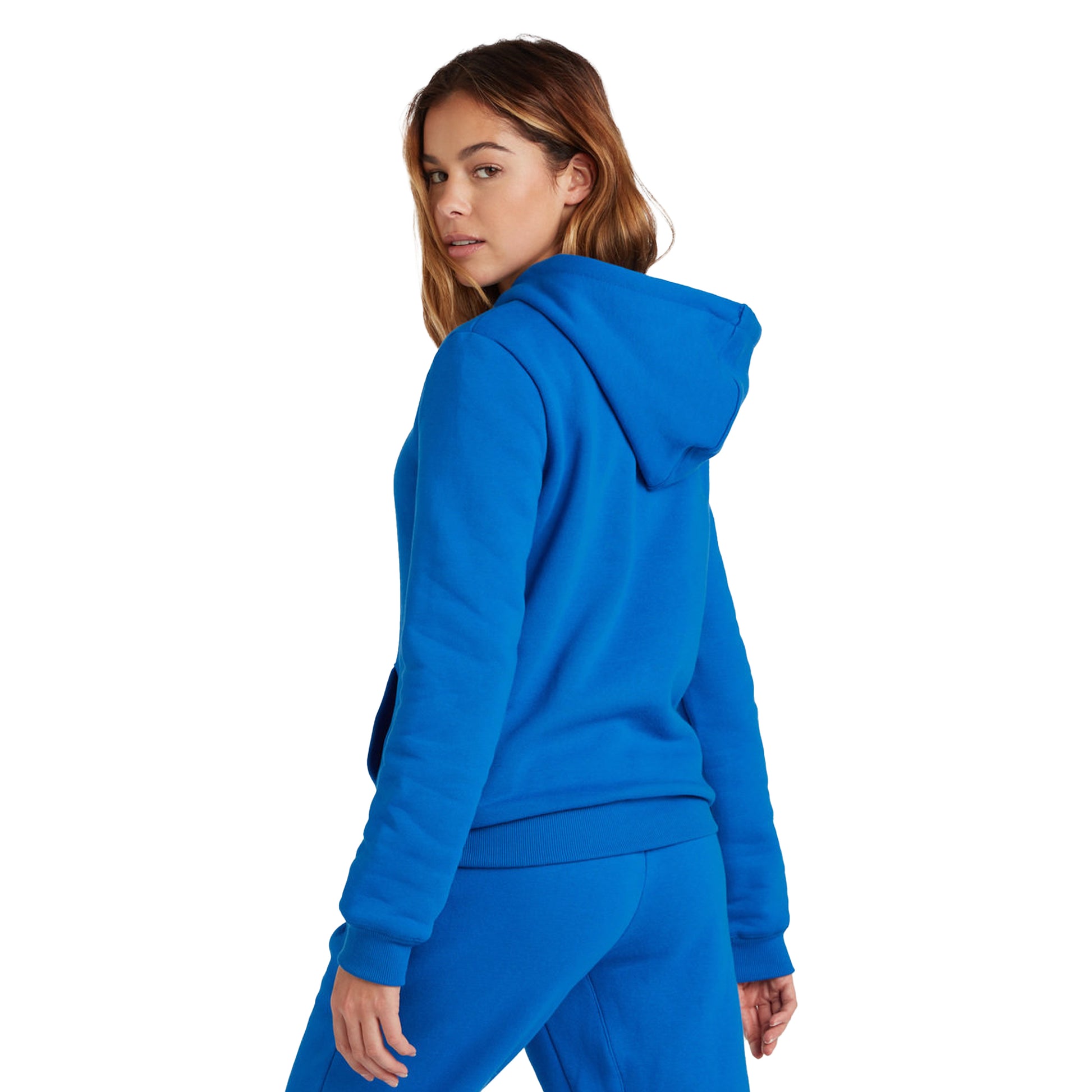 Royal Blue-White - Lifestyle - Umbro Womens-Ladies Club Leisure Hoodie
