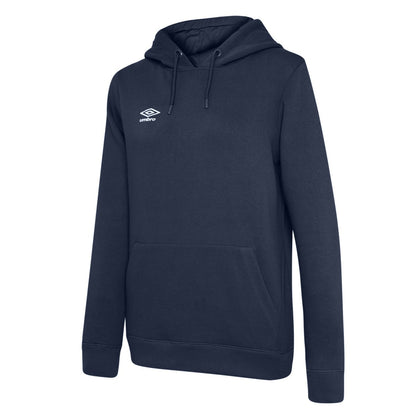 Navy-White - Front - Umbro Womens-Ladies Club Leisure Hoodie