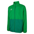 Emerald-Verdant Green - Front - Umbro Childrens-Kids Training Waterproof Jacket